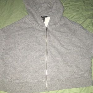 Gray Cropped Sweater